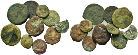 Lot of 10 Æ Greek coins, to be catalogued. Lot sold as is, no return.