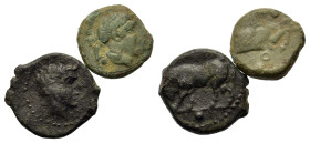 Lot of 2 Æ Greek coins, to be catalogued. Lot sold as is, no return.