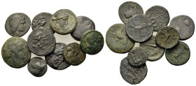Lot of 10 Æ Greek coins, to be catalogued. Lot sold as is, no return.