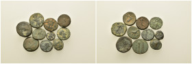 Lot of 10 Æ Greek coins, to be catalogued. Lot sold as is, no return.