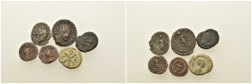 Lot of 6 Æ Roman Imperial coins, to be catalogued. Lot sold as is, no return.
