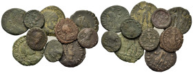 Lot of 10 Æ Roman Imperial coins, to be catalogued. Lot sold as is, no return.