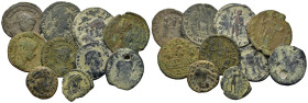 Lot of 10 Æ Roman Imperial coins, to be cataloguedued. Lot sold as is, no return.