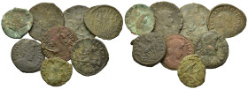 Lot of 8 Æ Roman Imperial coins, to be catalogued. Lot sold as is, no return.