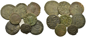 Lot of 8 Æ Roman Imperial coins, to be catalogued. Lot sold as is, no return.