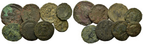 Lot of 8 Æ Roman Imperial coins, to be catalogued. Lot sold as is, no return.