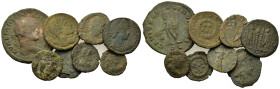 Lot of 8 Æ Roman Imperial coins, to be catalogued. Lot sold as is, no return.