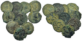 Lot of 10 Æ Roman Imperial coins, to be catalogued. Lot sold as is, no return.