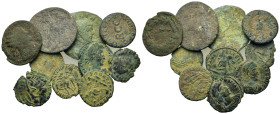 Lot of 10 Æ Roman Imperial coins, to be catalogued. Lot sold as is, no return.