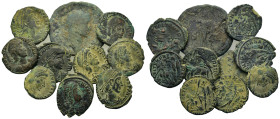 Lot of 10 ÆRoman Imperial coins, to be catalogued. Lot sold as is, no return.