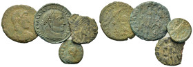 Lot of 4 Æ Roman Imperial coins, to be catalogued. Lot sold as is, no return.