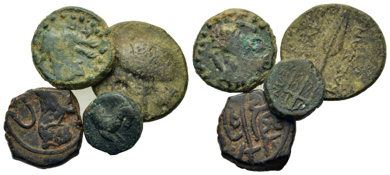 Lot of 4 mixed coins, to be catalogued. Lot sold as is, no return.