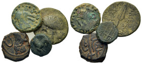 Lot of 4 mixed coins, to be catalogued. Lot sold as is, no return.