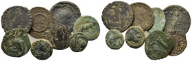 Lot of 8 mixed coins, to be catalogued. Lot sold as is, no return.