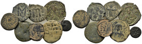 Lot of 8 Æ mixed coins, to be cataloguedued. Lot sold as is, no return.