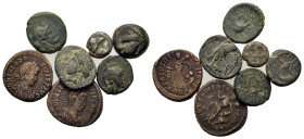 Lot of 7 Æ mixed coins, to be cataloguedued. Lot sold as is, no return.