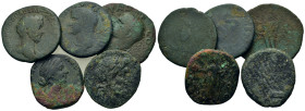 Lot of 5 Æ mixed coins, to be catalogued. Lot sold as is, no return.