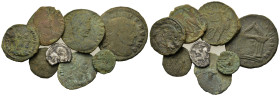 Lot of 8 AR and Æ mixed coins, to be catalogued. Lot sold as is, no return.