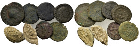 Lot of 5 AR and Æ mixed coins, to be catalogued. Lot sold as is, no return.