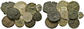 Lot of 10 Æ mixed coins, to be catalogued. Lot sold as is, no return.