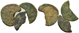 Lot of 3 Æ mixed coins, to be catalogued. Lot sold as is, no return.