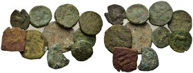 Lot of 10 Æ mixed coins, to be catalogued. Lot sold as is, no return.