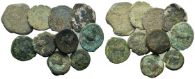 Lot of 10 Æ mixed coins, to be catalogued. Lot sold as is, no return.