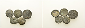 Lot of 5 Æ Ancient coins, to be catalogued. Lot sold as is, no return.