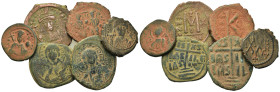 Lot of 6 Æ Byzantine coins, to be catalogued. Lot sold as is, no return.