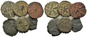 Lot of 6 Æ Byzantine coins, to be catalogued. Lot sold as is, no return.