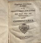 Serao F. Neapolitanae Scientiarum Academiae De Vesuvii conflagratione quae mense majo anno MDCCXXXVII accidit commentarius. Typis Novelli de Bonis 173...