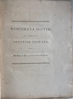 De Cardonnel Numismata Scotiae; Or a Series of the Scottish Coinage, from the Reign of William the Lion to the Union. Published by George Nicol, Edinb...