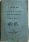 De Longperier H., Recherches sur les insignes de la questure et sur les recipients monetaires. Paris 1868. Brossura ed. pp. 95, ill. in b/n. Buono sta...