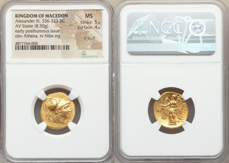 MACEDONIAN KINGDOM. Alexander III the Great (336-323 BC). AV stater (18mm, 8.50 ...