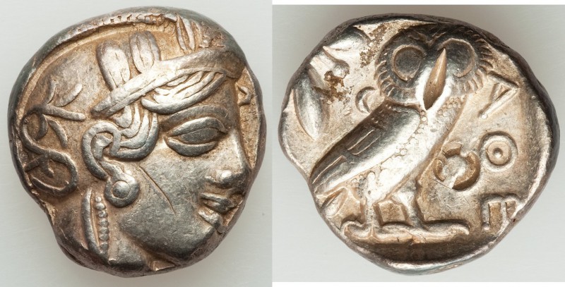 ATTICA. Athens. Ca. 440-404 BC. AR tetradrachm (22mm, 17.16 gm, 9h). VF, test cu...