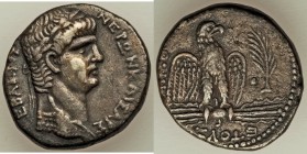 SYRIA. Antioch. Nero (AD 54-68). AR tetradrachm (25mm, 14.83 gm, 12h). Choice VF. Dated Regnal Year 9 and Year 111 of the Caesarean Era (AD 62/3). NER...