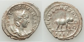Otacilia Severa (AD 244-249). AR antoninianus (22mm, 4.30 gm, 1h). VF. Rome, Millennium Issue, 4th officina, AD 248. OTACIL SEVERA AVG, draped bust of...