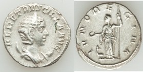 Herennia Etruscilla (AD 249-251). AR antoninianus (21mm, 4.61 gm, 2h). VF. Rome, AD 250. HER ETRVSCILLA AVG, diademed, draped bust of Herennia Etrusci...