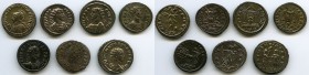 ANCIENT LOTS. Roman Imperial. Probus (AD 276-282). Lot of seven (7) AE antoniniani. Fine-XF, Silvering. Includes: (2) Trophy and captives // Mars // P...