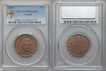 Victoria Cent 1895 MS64 Red and Brown PCGS, London mint, KM7.

HID09801242017