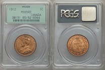 George V Cent 1912 MS65 Red PCGS, Ottawa mint, KM21. A few minor dark spots on obverse keep this from being a real blazer. 

HID09801242017