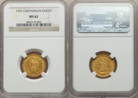 Republic gold Ducat 1925 MS62 NGC, KM8. AGW 0.1106 oz. 

HID09801242017