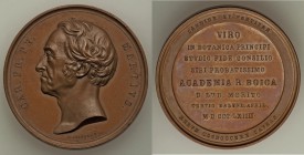 Bavaria. Karl Friedrich Philipp copper Medal MDCCCLXIIII (1864) AU, 47mm. 51.43gm. By Alois Stranger (Munich 1836-1870) Medal of Carl Friedrich Philip...
