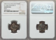Kings of All England. Aethelred II (978-1016) Penny ND (c. 991-997) AU Details (Bent) NGC, London mint, Godwine as moneyer, Crux type, S-1148. Bare-he...