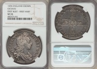 William III Crown 1696 VF35 NGC, First bust, First Harp issue, KM494.1, S-3470. OCTAVO Edge.

HID09801242017