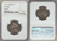 Anne Shilling 1711 XF45 NGC, S-3618. Fourth bust, angles plain. Old gray toning.

HID09801242017