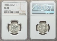 Victoria Shilling 1894 MS63 NGC, KM780, S-3940. 

HID09801242017