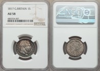 7-Piece Lot of Certified Assorted Issues NGC, 1) George III Shilling 1817 - AU58, KM666 2) George IV Farthing 1822 - MS64 Brown, KM677 3) George IV 6 ...