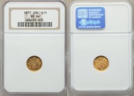 Meiji gold "High Dot" Yen Year 4 (1871) MS64 NGC, KM-Y9. Honey-gold toning over clean semi-prooflike surface. 

HID09801242017