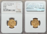 Philip III gold Cob 2 Escudos ND (1598-1621) S-V AU58 NGC, Seville mint, Fr-189. 21mm. 6.78gm.

HID09801242017